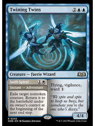 Twining Twins // Swift Spiral (foil) | Inglés | NM | WOE