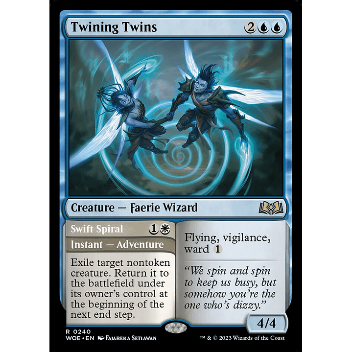 Twining Twins // Swift Spiral (foil) | Inglés | NM | WOE 1