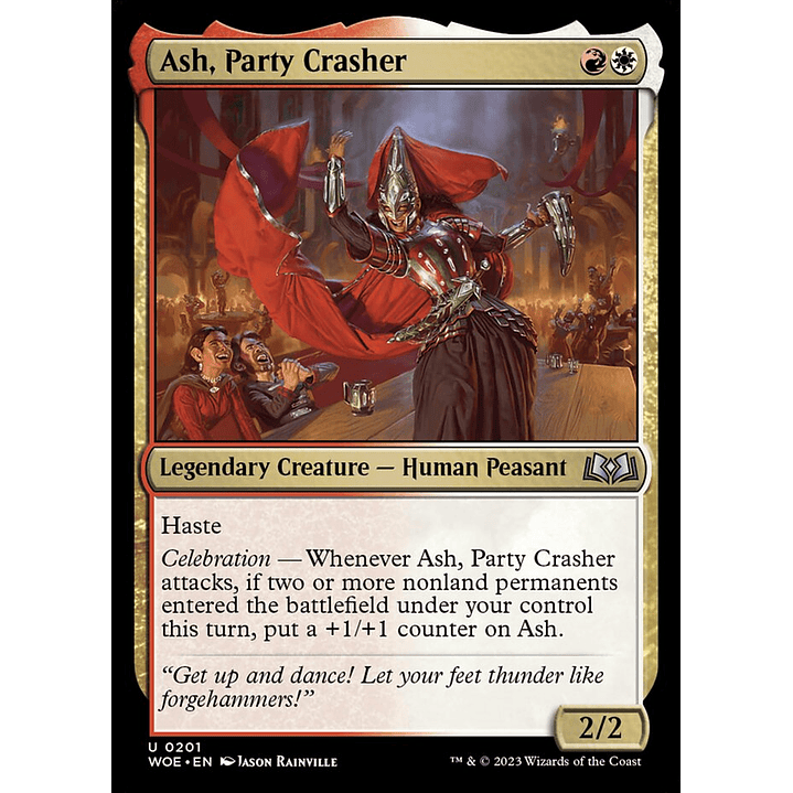Ash, Party Crasher (foil) | Inglés | NM | WOE 1