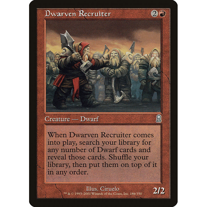 Dwarven Recruiter (Retro Frame) | Inglés | NM | ODY 1