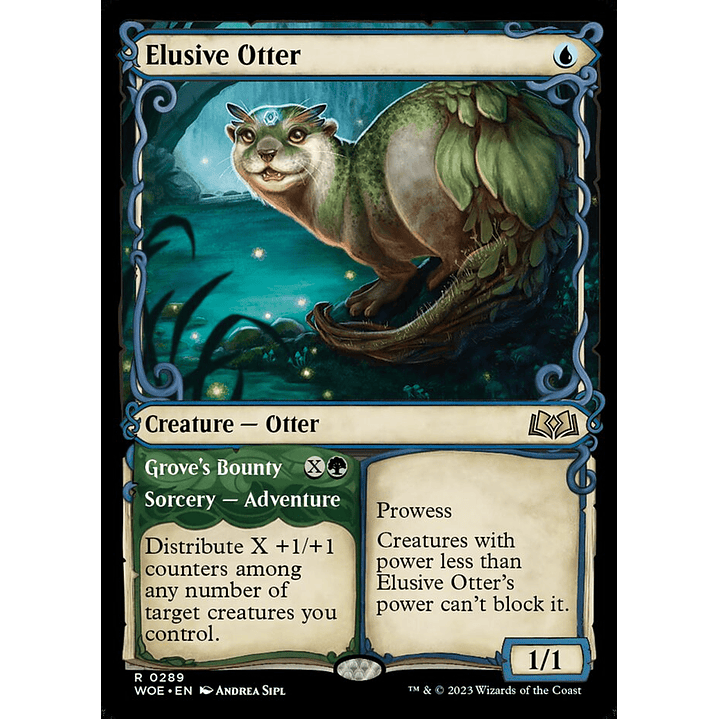 Elusive Otter // Grove's Bounty (Showcase) | Inglés | NM | WOE 1