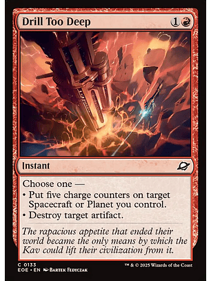 Drill Too Deep | Inglés | NM | EOE