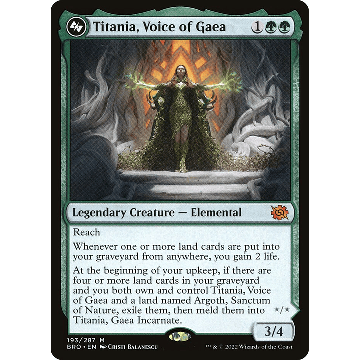 Titania, Voice of Gaea | Inglés | NM | BRO 1