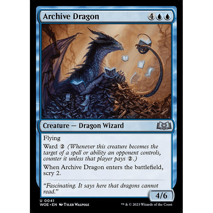 Archive Dragon (foil) | Inglés | NM | WOE 1