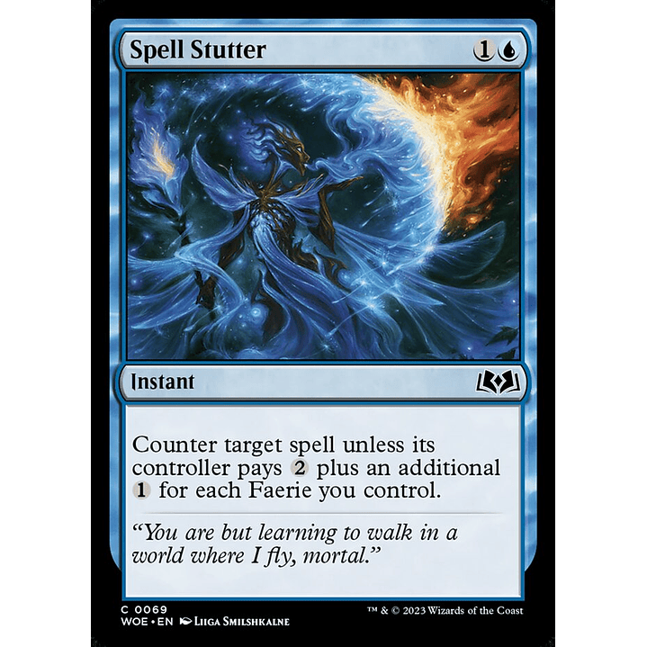 Spell Stutter (foil) | Inglés | NM | WOE 1