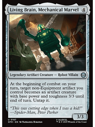 Living Brain, Mechanical Marvel (foil) | Español | NM | SPM
