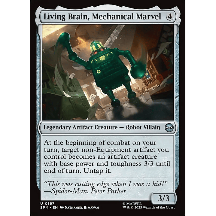 Living Brain, Mechanical Marvel (foil) | Español | NM | SPM 1