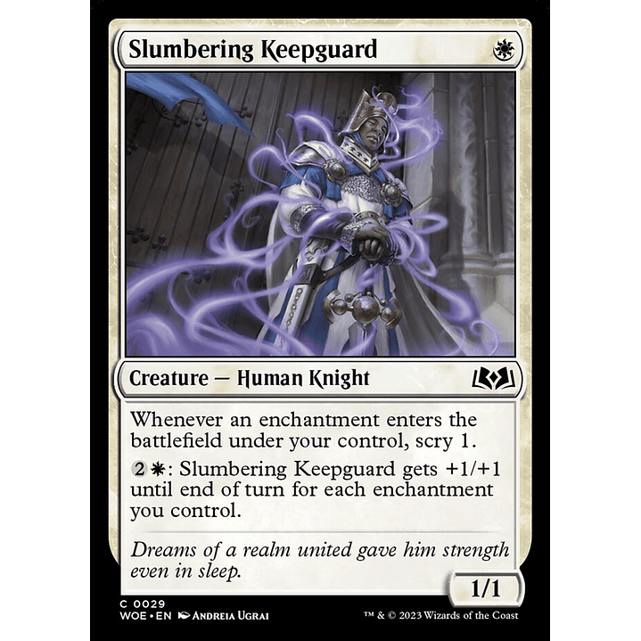 Slumbering Keepguard (foil) | Inglés | NM | WOE 1