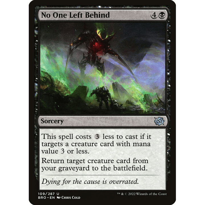 No One Left Behind | Español | NM | BRO 1