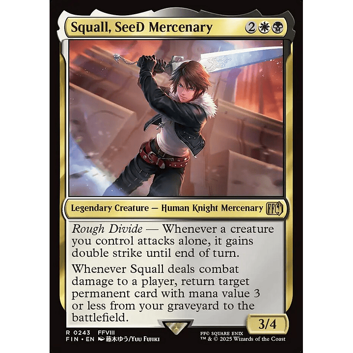 Squall, SeeD Mercenary | Inglés | NM | FIN 1