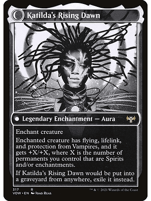 Katilda, Dawnhart Martyr // Katilda's Rising Dawn (Showcase foil) | Inglés | NM | VOW