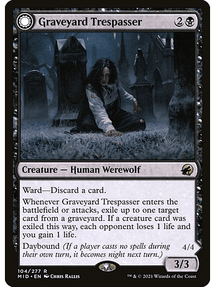 Graveyard Trespasser // Graveyard Glutton (foil) | Inglés | NM | MID