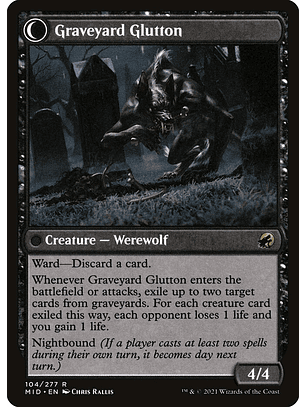 Graveyard Trespasser // Graveyard Glutton (foil) | Inglés | NM | MID