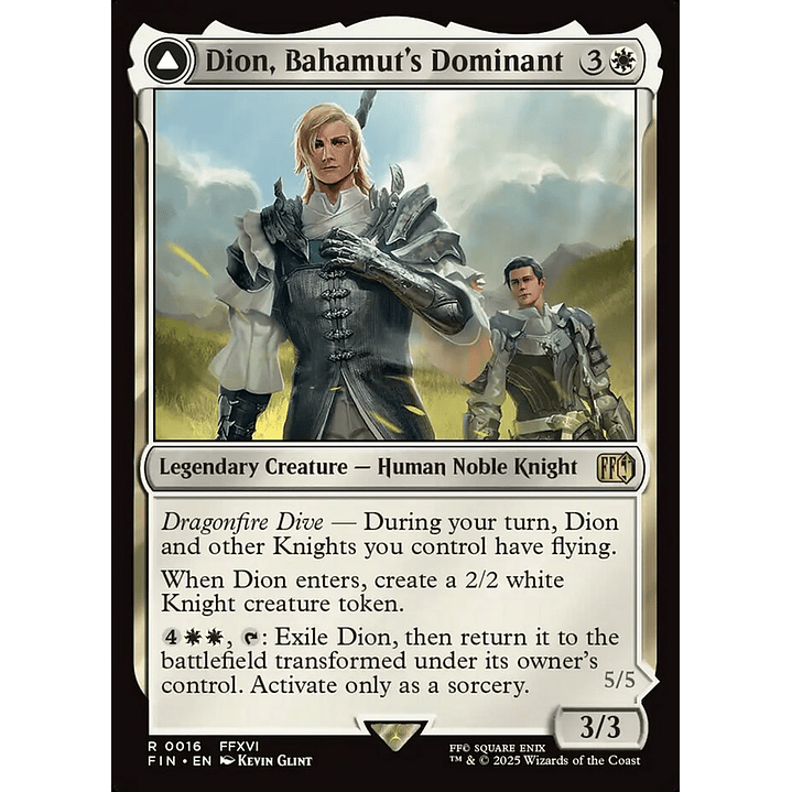 Dion, Bahamut's Dominant // Bahamut, Warden of Light | Español | NM | FIN 1