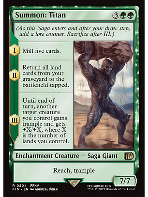 Summon: Titan (foil) | Español | NM | FIN