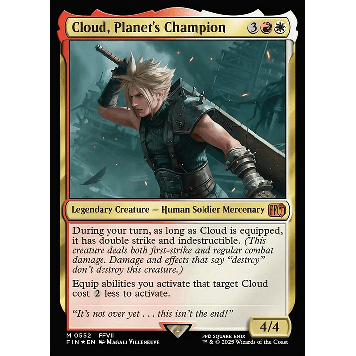 Cloud, Planet's Champion (foil) | Español | NM | FIN 1