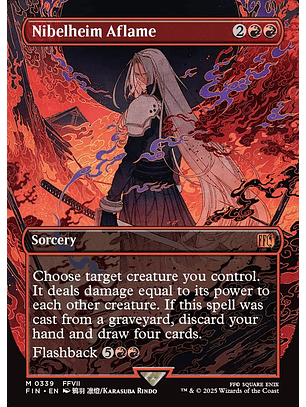 Nibelheim Aflame (Borderless foil) | Inglés | NM | FIN