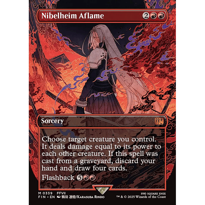 Nibelheim Aflame (Borderless foil) | Inglés | NM | FIN 1