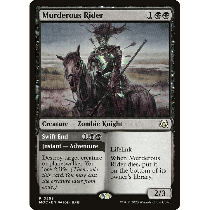 Murderous Rider // Swift End | Inglés | NM | MOC 1