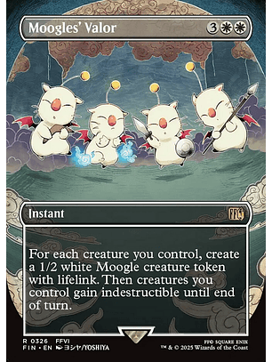 Moogles' Valor (Borderless) | Español | NM | FIN