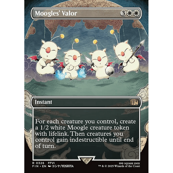 Moogles' Valor (Borderless) | Español | NM | FIN 1