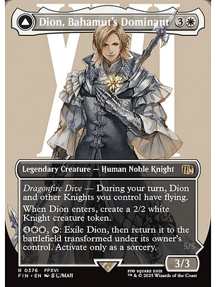 Dion, Bahamut's Dominant // Bahamut, Warden of Light (Borderless) | Inglés | NM | FIN
