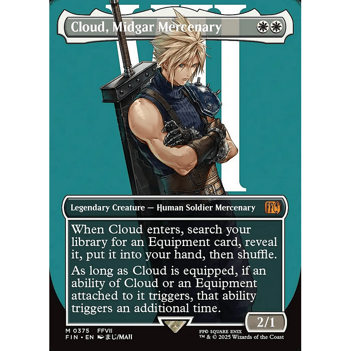 Cloud, Midgar Mercenary (Borderless) | Inglés | NM | FIN 1
