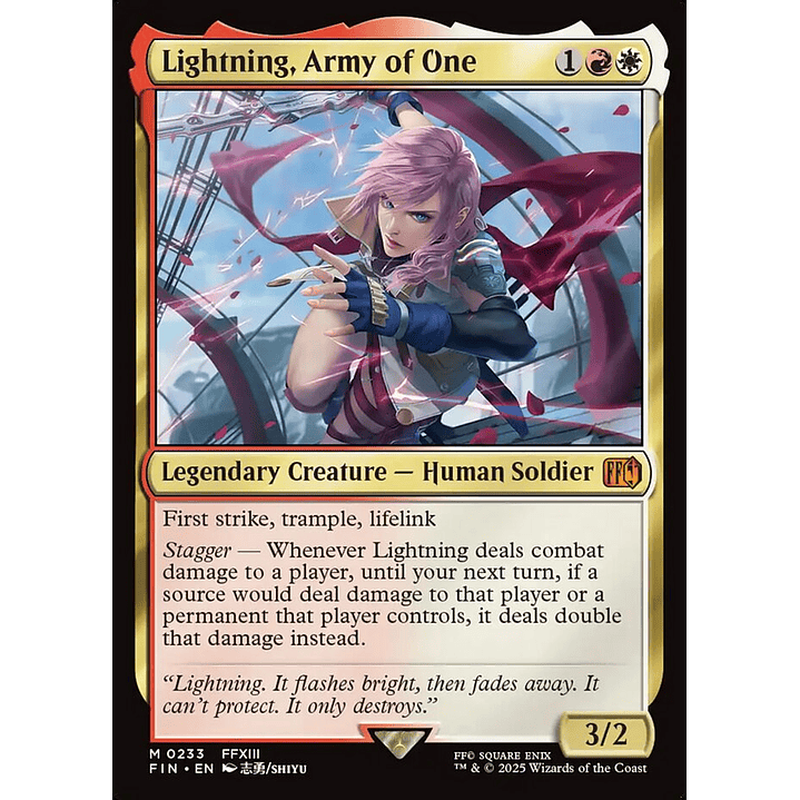 Lightning, Army of One | Inglés | NM | FIN 1