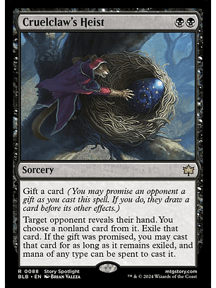 Cruelclaw's Heist | Inglés | NM | BLB