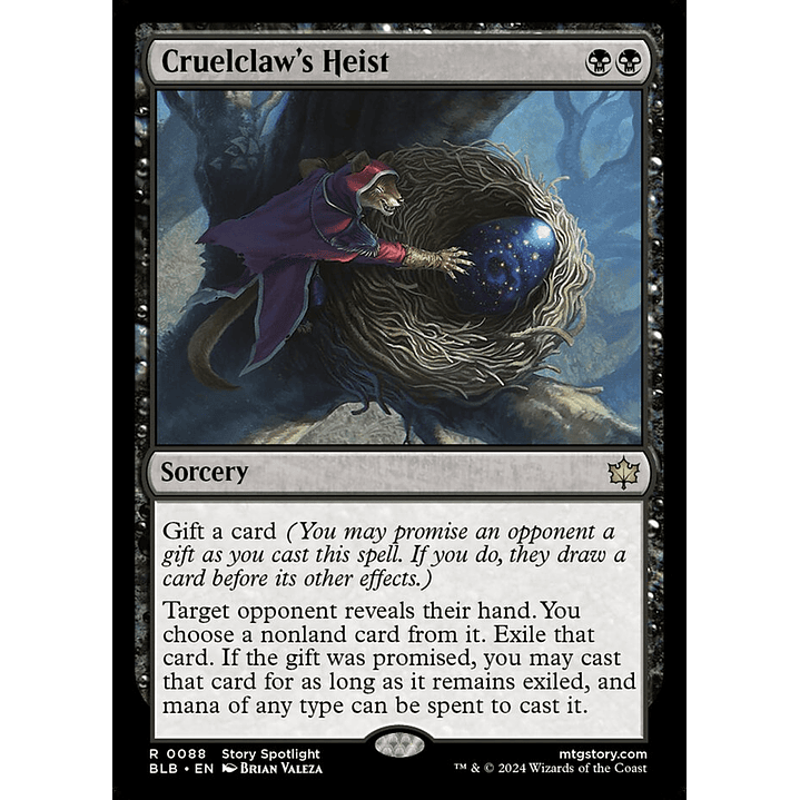 Cruelclaw's Heist | Inglés | NM | BLB 1