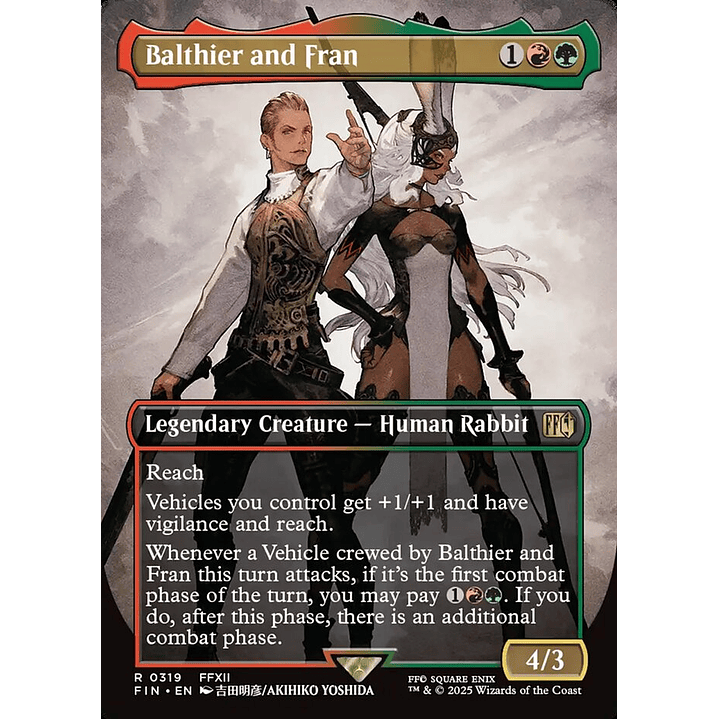 Balthier and Fran (Borderless) | Inglés | NM | FIN 1
