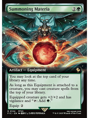 Summoning Materia (Extended Art foil) | Inglés | NM | FIC