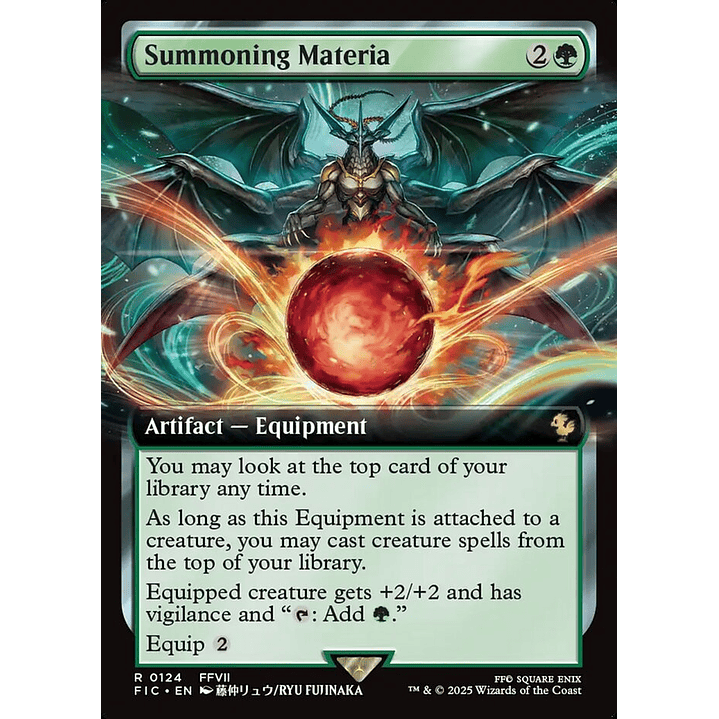 Summoning Materia (Extended Art foil) | Inglés | NM | FIC 1