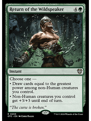 Return of the Wildspeaker | Español | NM | OTC