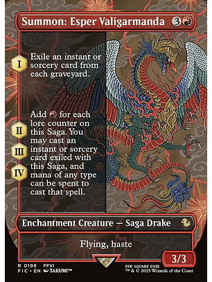 Summon: Esper Valigarmanda (Borderless foil) | Inglés | NM | FIC