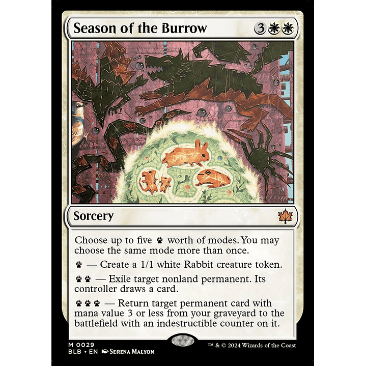 Season of the Burrow (foil) | Español | NM | BLB 1