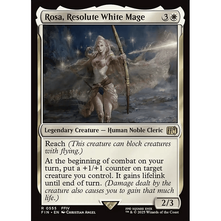 Rosa, Resolute White Mage | Español | NM | FIN 1