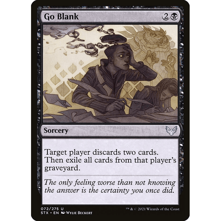 Go Blank | Inglés | NM | STX 1