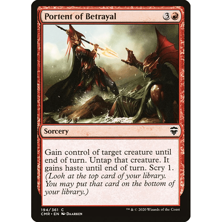 Portent of Betrayal | Inglés | NM | CMR 1