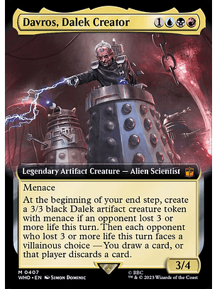 Davros, Dalek Creator (Extended Art) | Inglés | NM | WHO