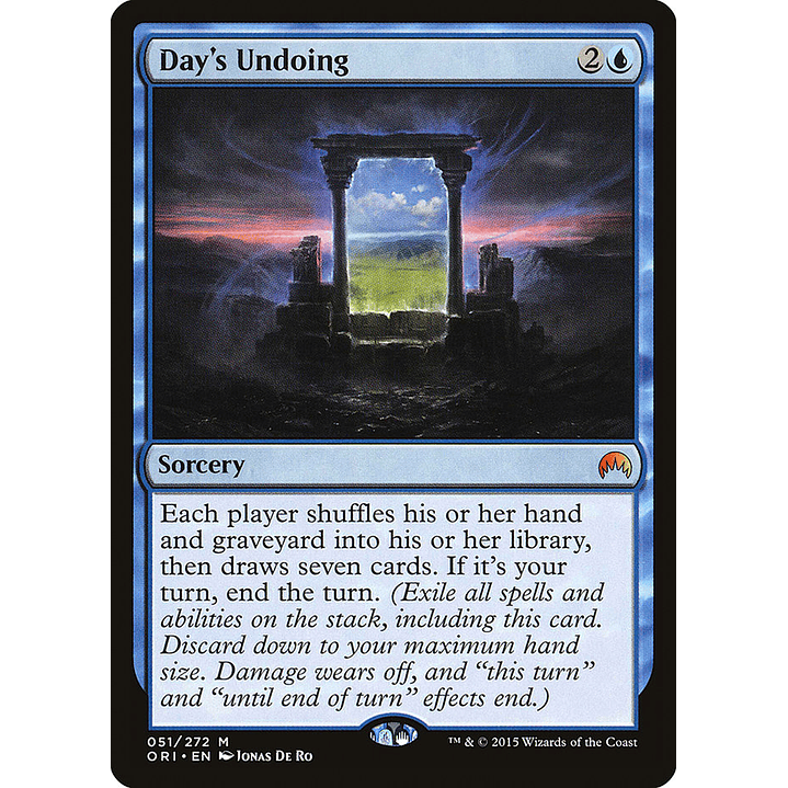 Day's Undoing | Español | NM | ORI 1