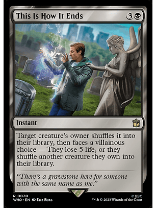 This Is How It Ends | Inglés | NM | WHO