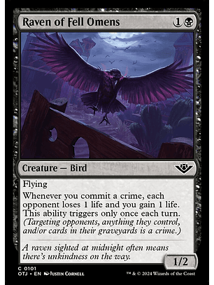 Raven of Fell Omens (foil) | Español | NM | OTJ