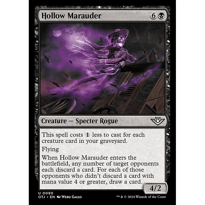 Hollow Marauder (foil) | Español | NM | OTJ 1