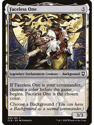 Faceless One | Inglés | NM | CLB