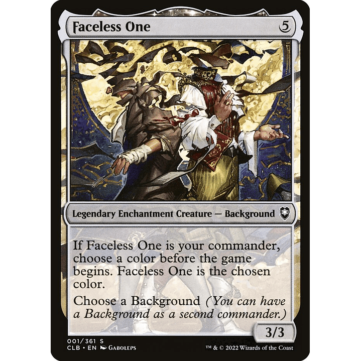Faceless One | Inglés | NM | CLB 1