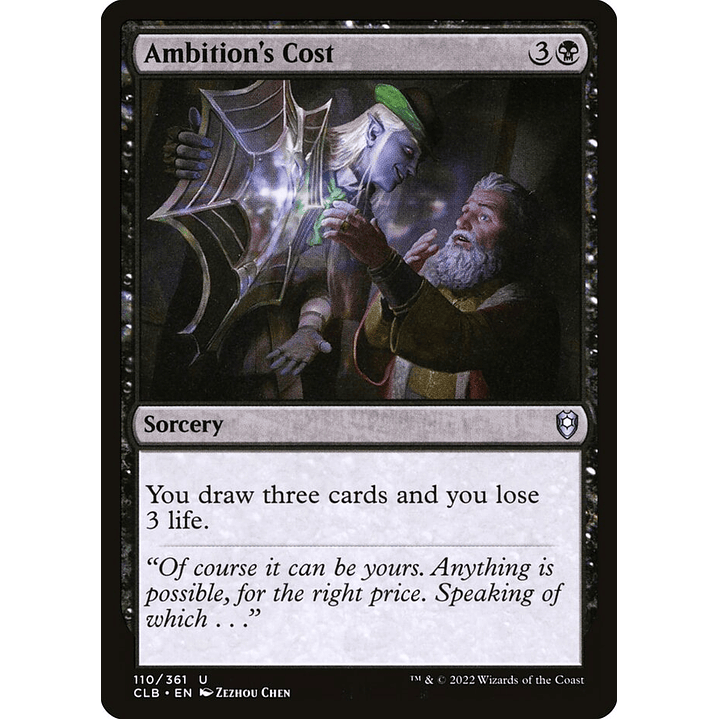 Ambition's Cost | Inglés | NM | CLB 1