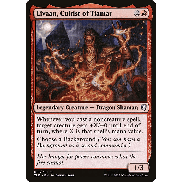 Livaan, Cultist of Tiamat | Inglés | NM | CLB 1