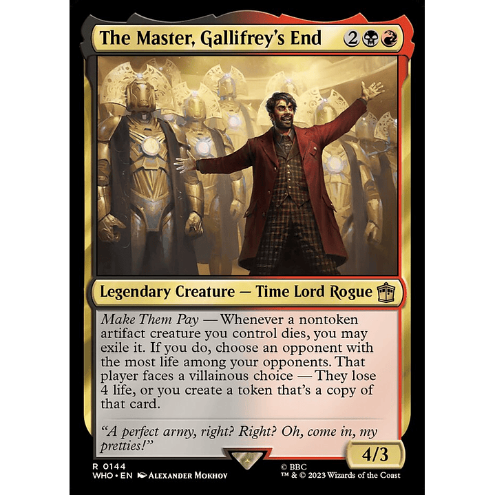 The Master, Gallifrey's End | Inglés | NM | WHO 1