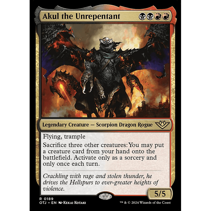 Akul the Unrepentant | Inglés | NM | OTJ 1